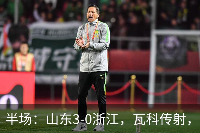 半场：山东3-0浙江，瓦科传射，克雷桑两助，徐俊驰直红